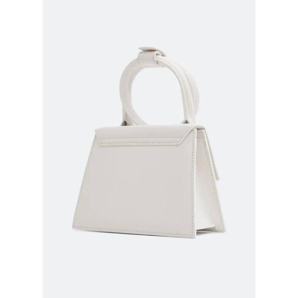 NEW JACQUEMUS women's le chiquito noeud bag in white - Picture 2 of 3